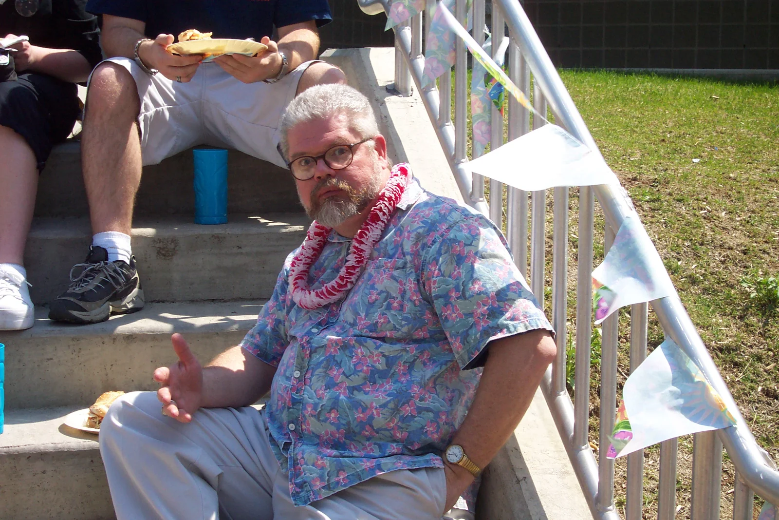 Bryan Polk is the king of unusual poses, and he defends his crown here. 