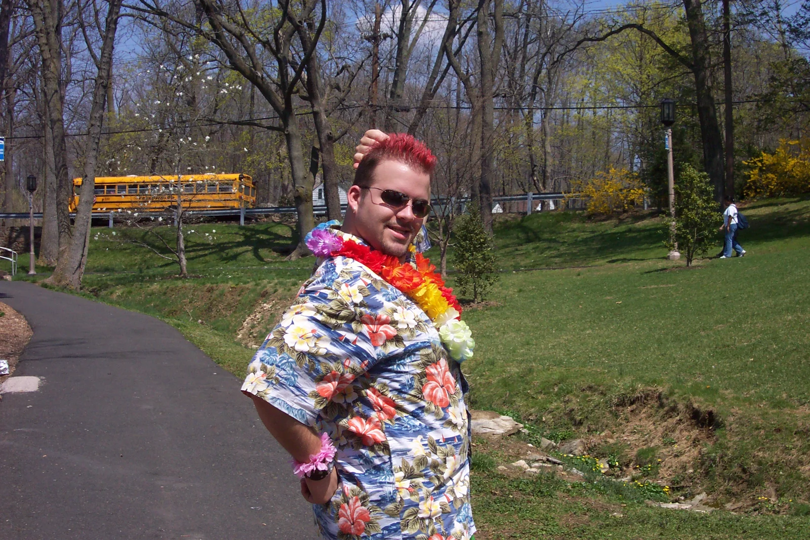 Don was all decked out, as shown in this picture. 