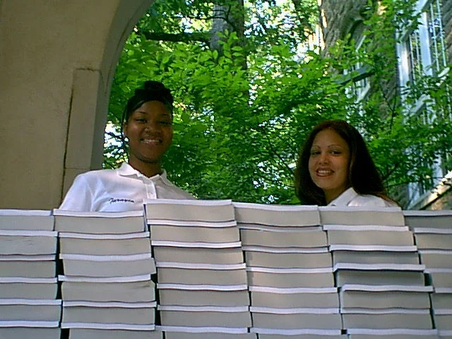 Marcia assisted Jackie with morning registration