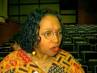 Ms. Thompson looks quite surprised here.