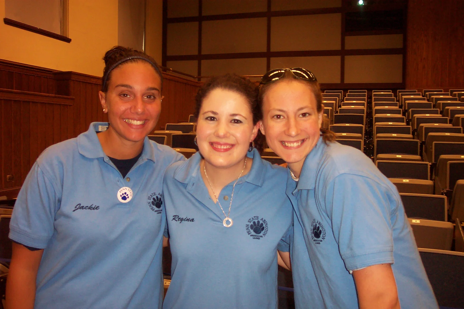 Jackie Egitto, Regina Fetterolf, and Bridget Daly smile before getting down to business. 