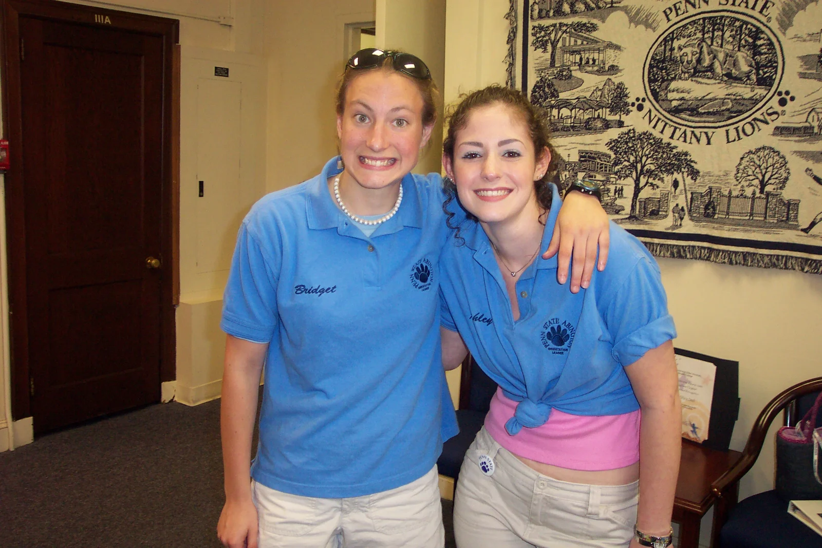 Bricket and Twinkle Toes chill in the Student Affairs office after a stressful day. 