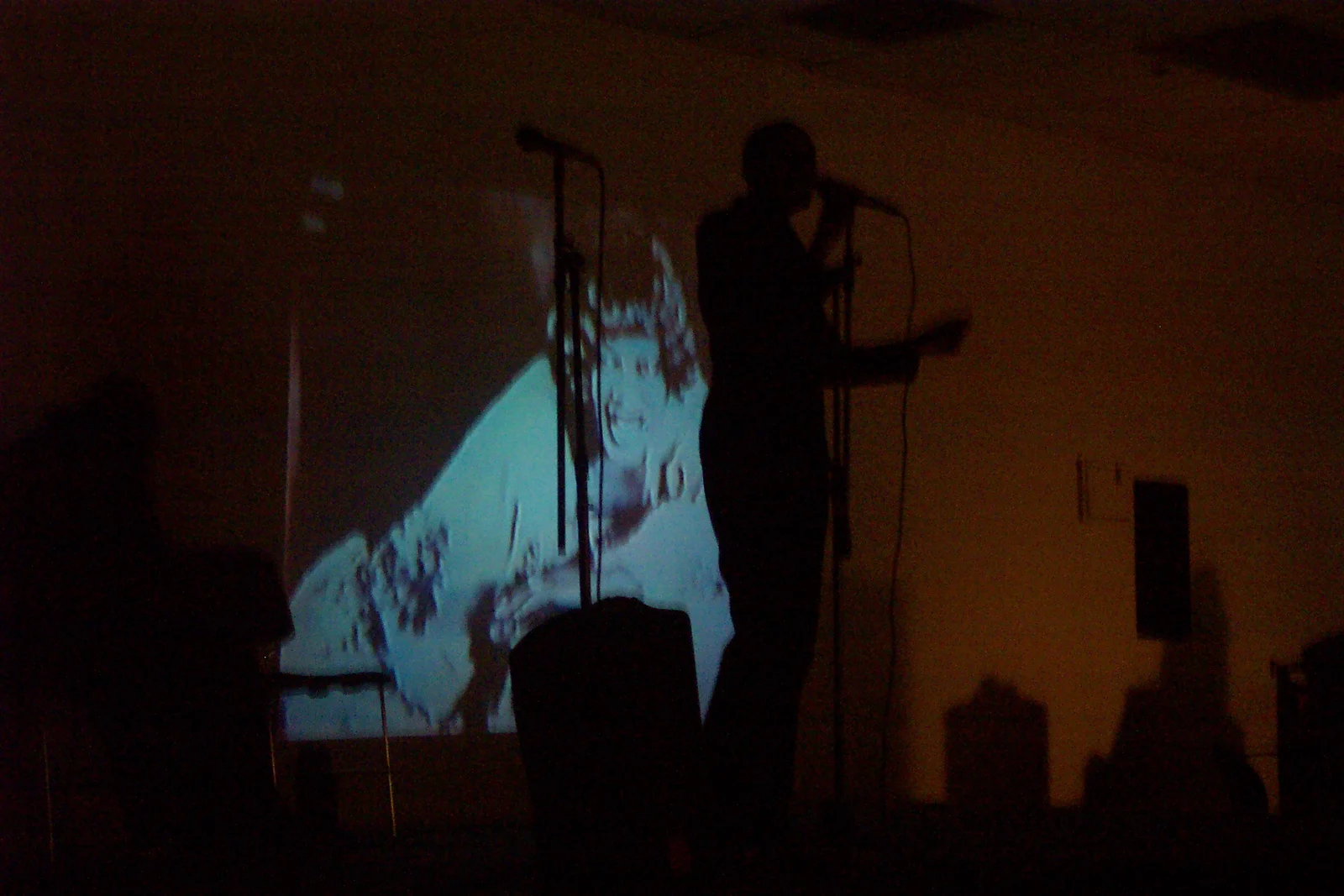 Slideshows assisted the Soul Sounds group as they reviewed the history of black music.