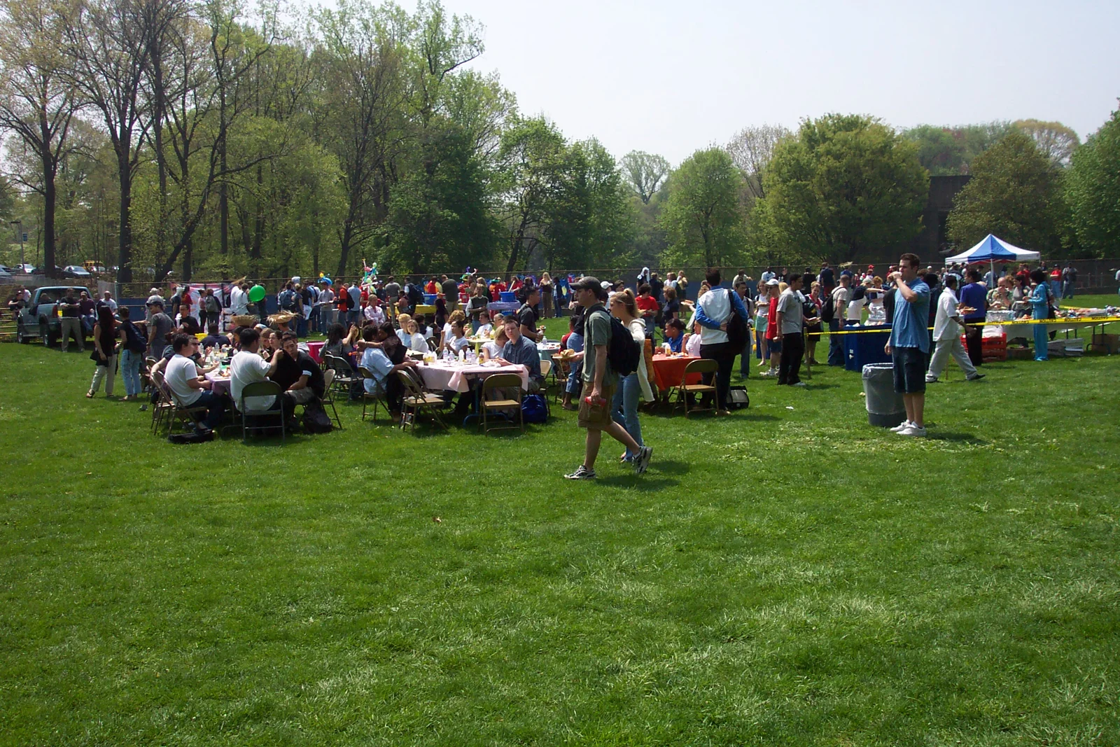 The field was jammed for most of the day.