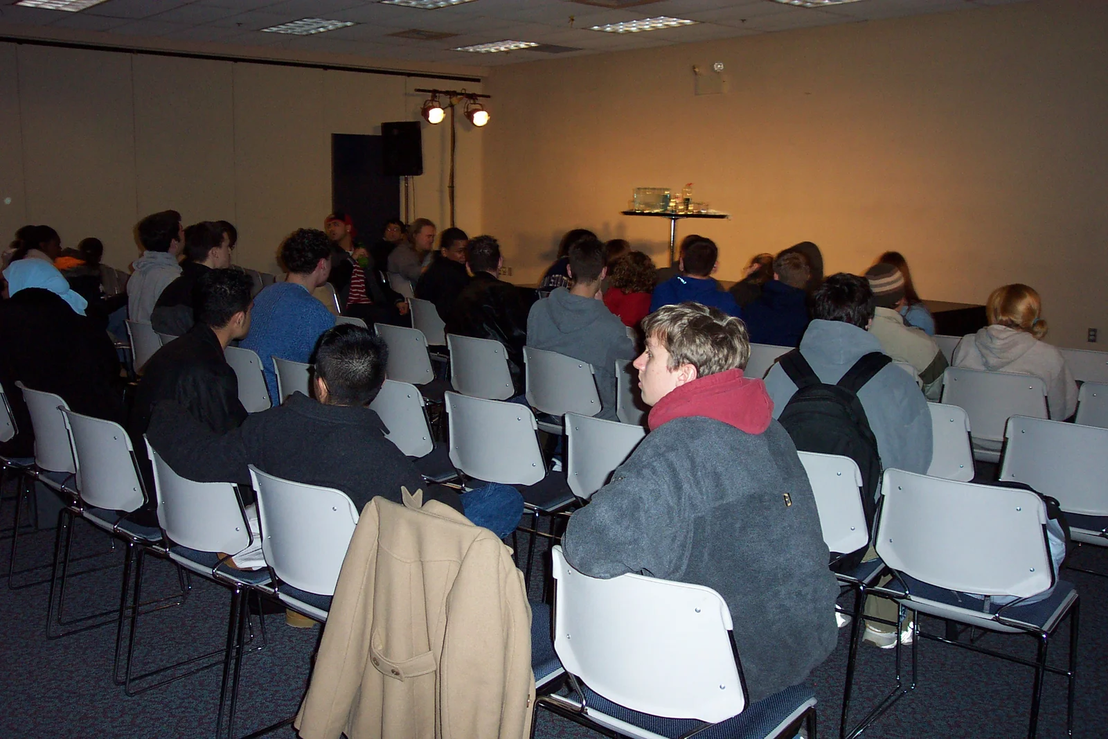 These people were lucky to get a seat first.