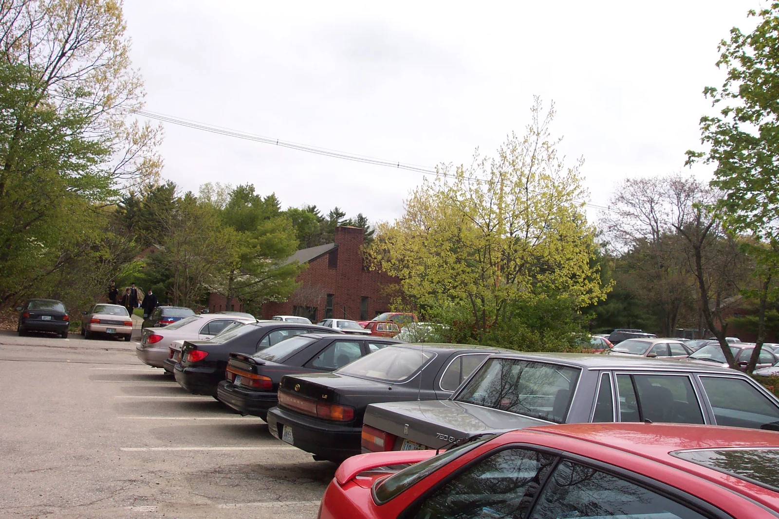 As at Penn State, the lots were filled to capacity. 