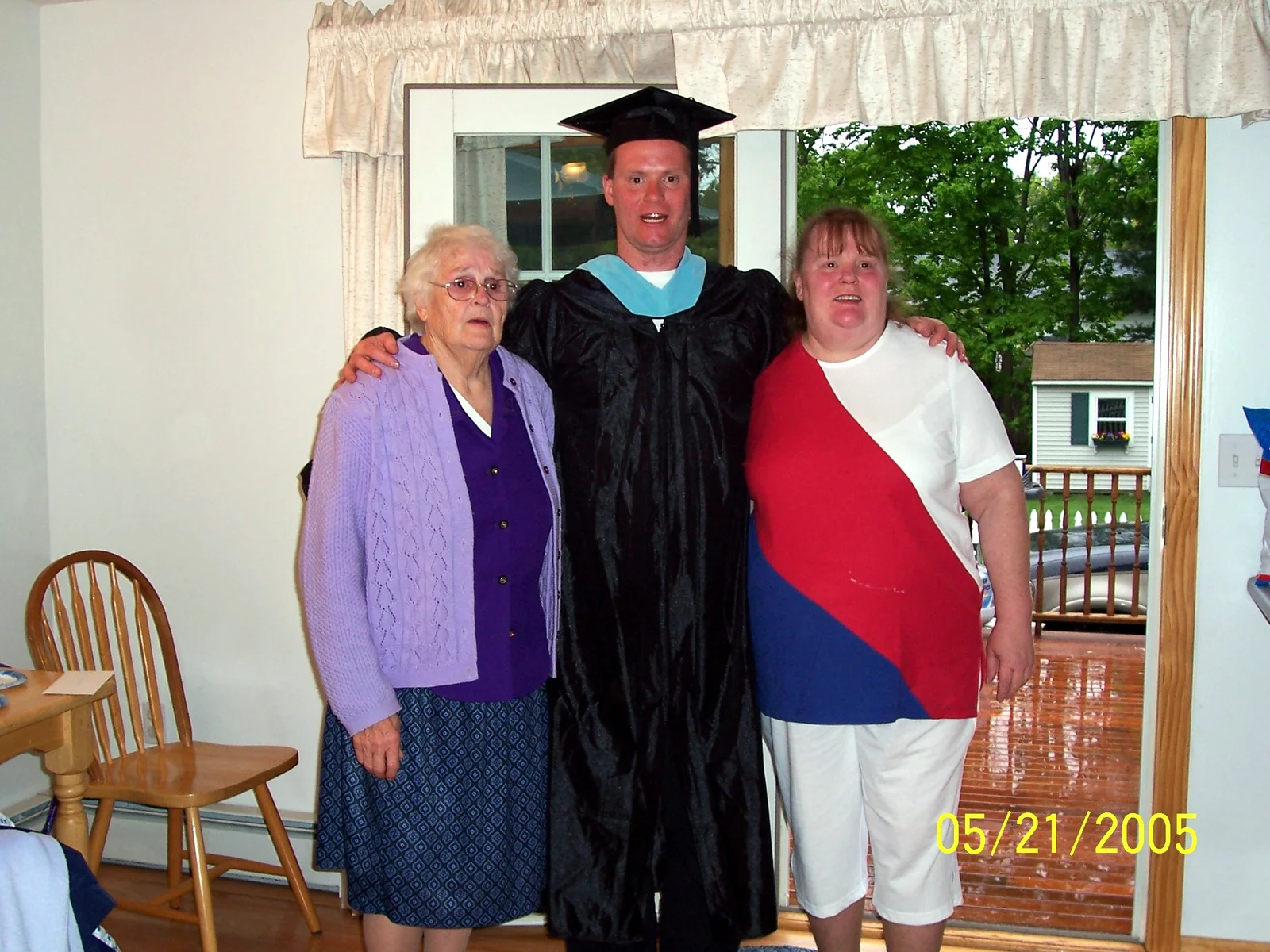 Eric, his mother, and his grandmother.