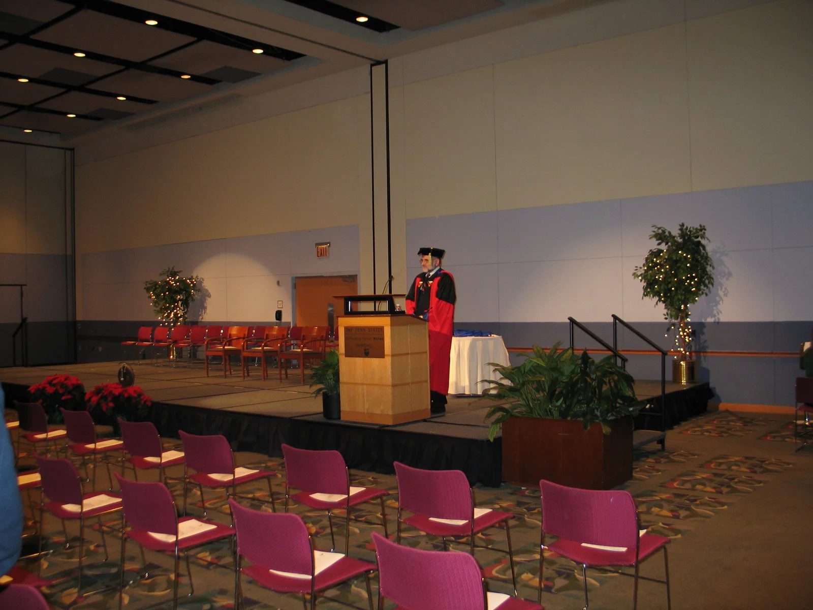 Dean Calvert called the ceremonies to order. 
