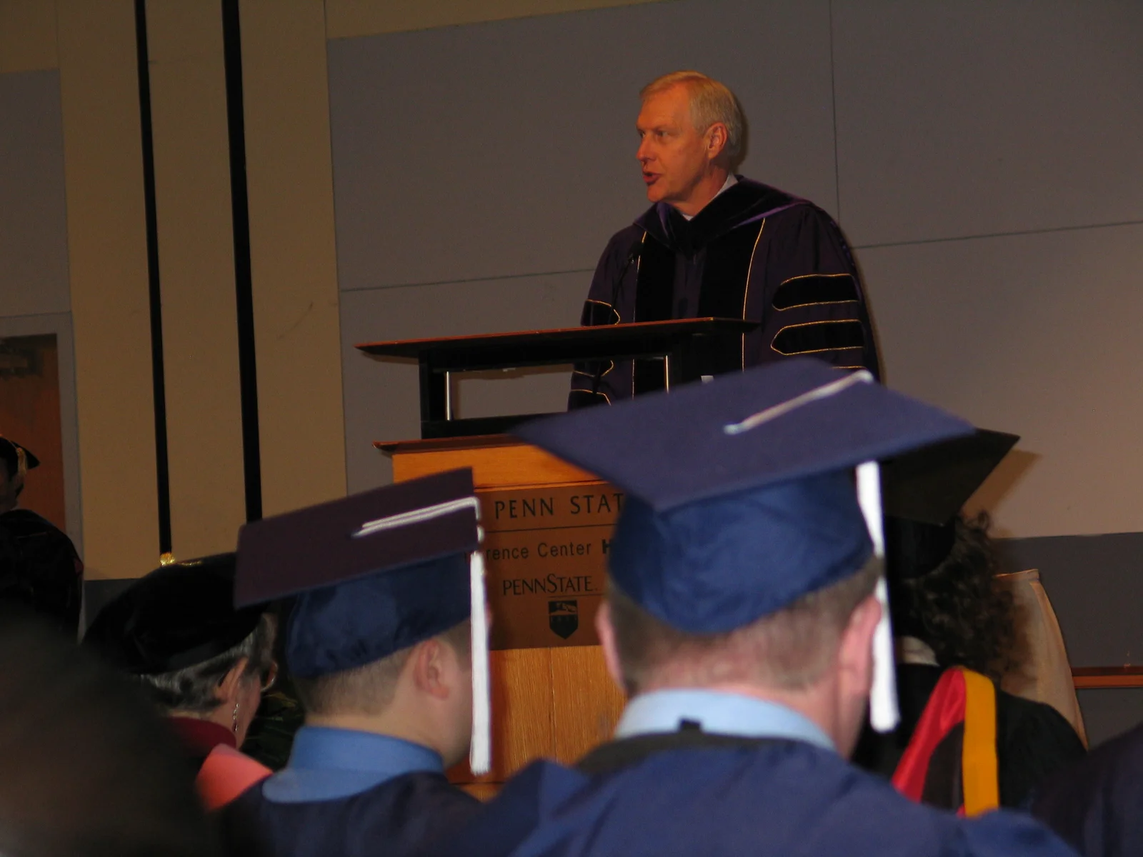 Rodney Erikson, Executive Vice President of Penn State, began the ceremonies with a few words. 