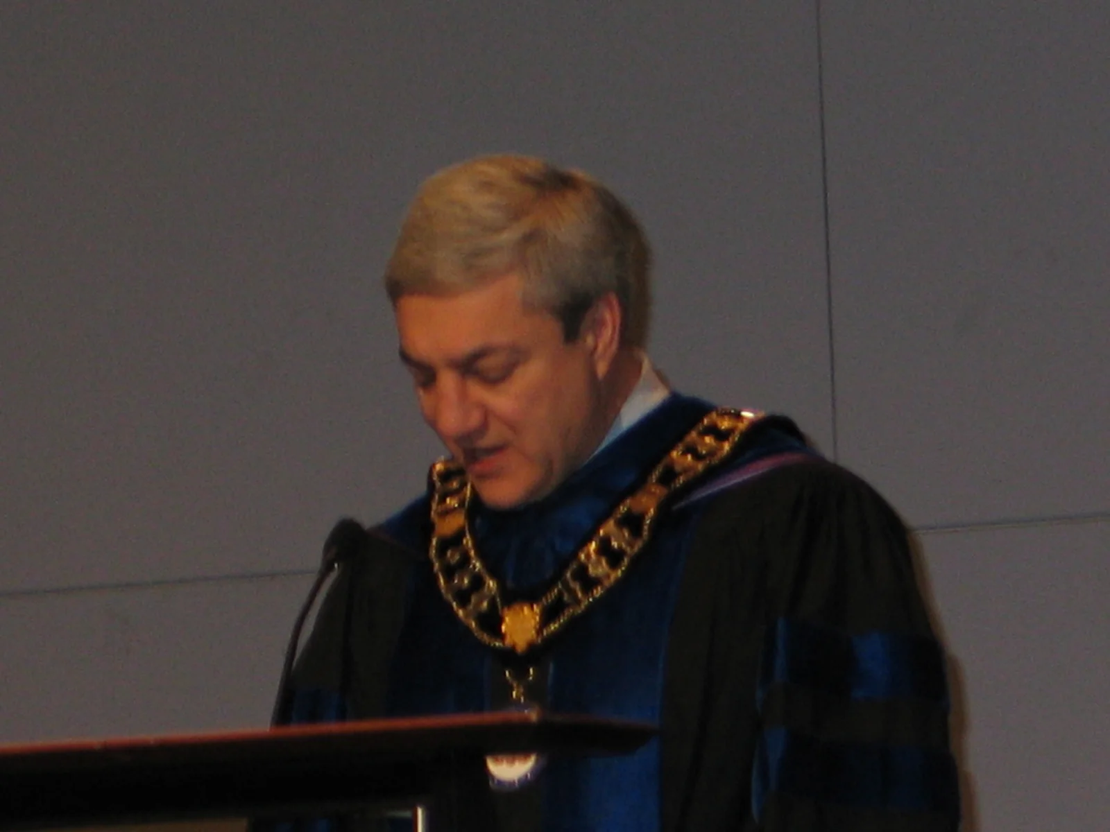 Graham Spanier also had a few words of wisdom.