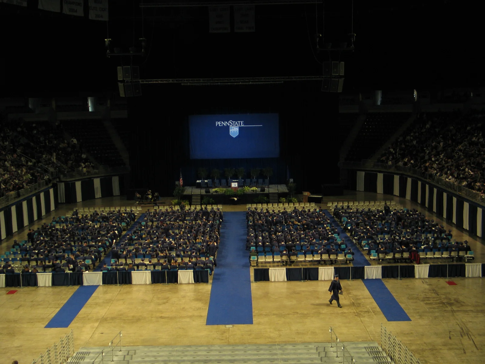 The BJC was the site of the morning and afternoon undergraduate ceremonies. 