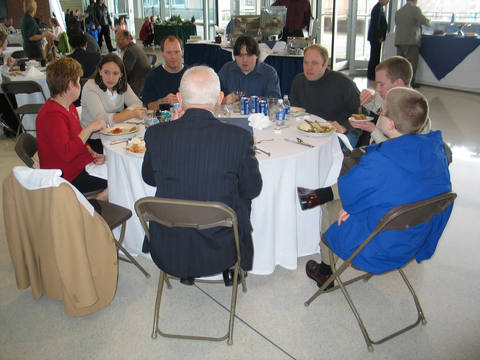 The Department of Computer Science and Engineering sponsored the free lunch for all of its graduates and their families. 