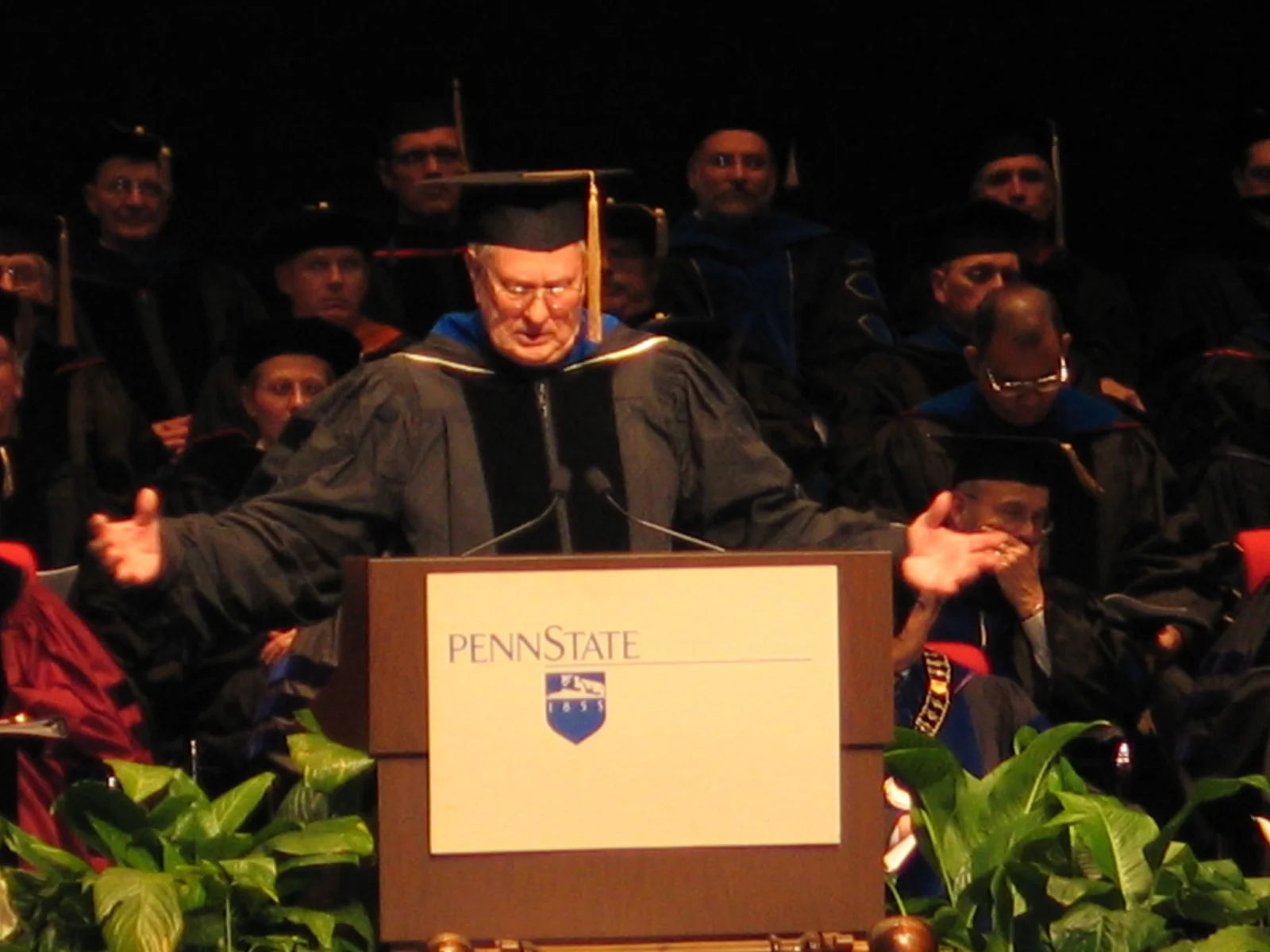 Dr. Erikson certainly had a busy weekend, giving speeches and directing commencements. 