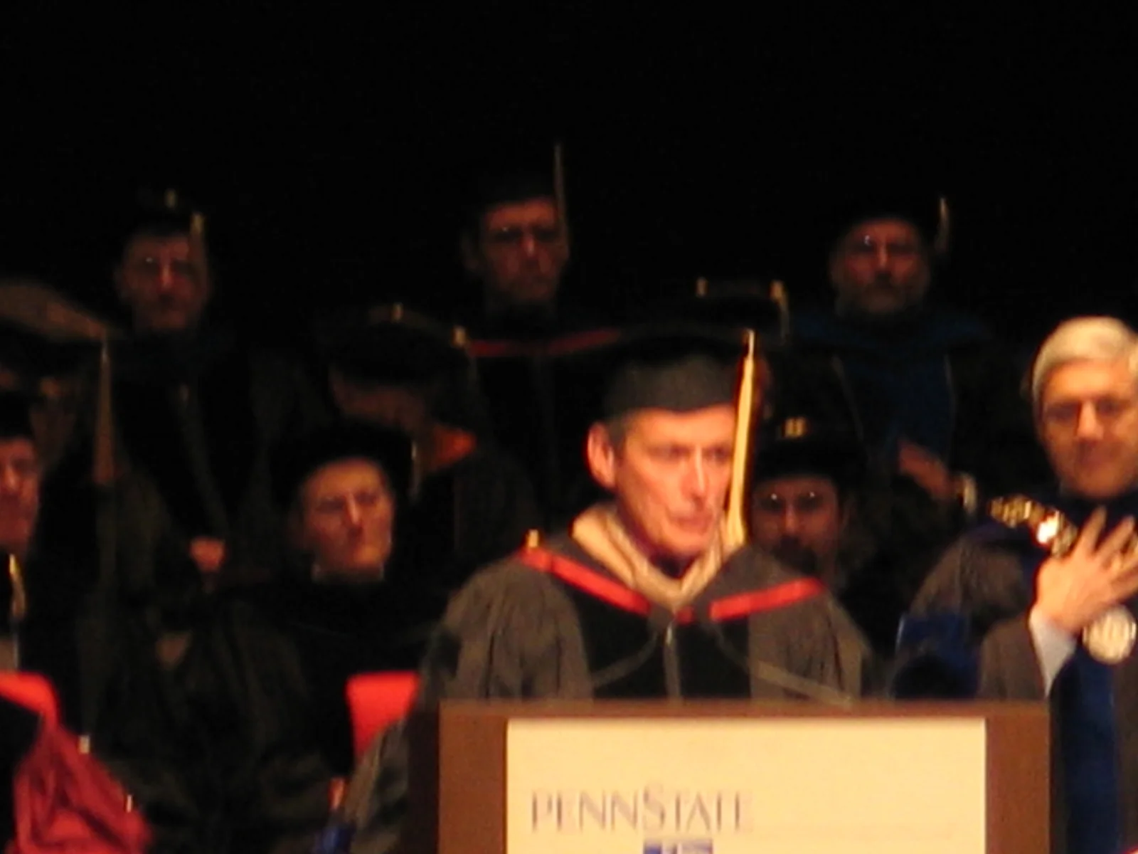 The commencement speaker, the only one of the day, was the head of the National Science Foundation.