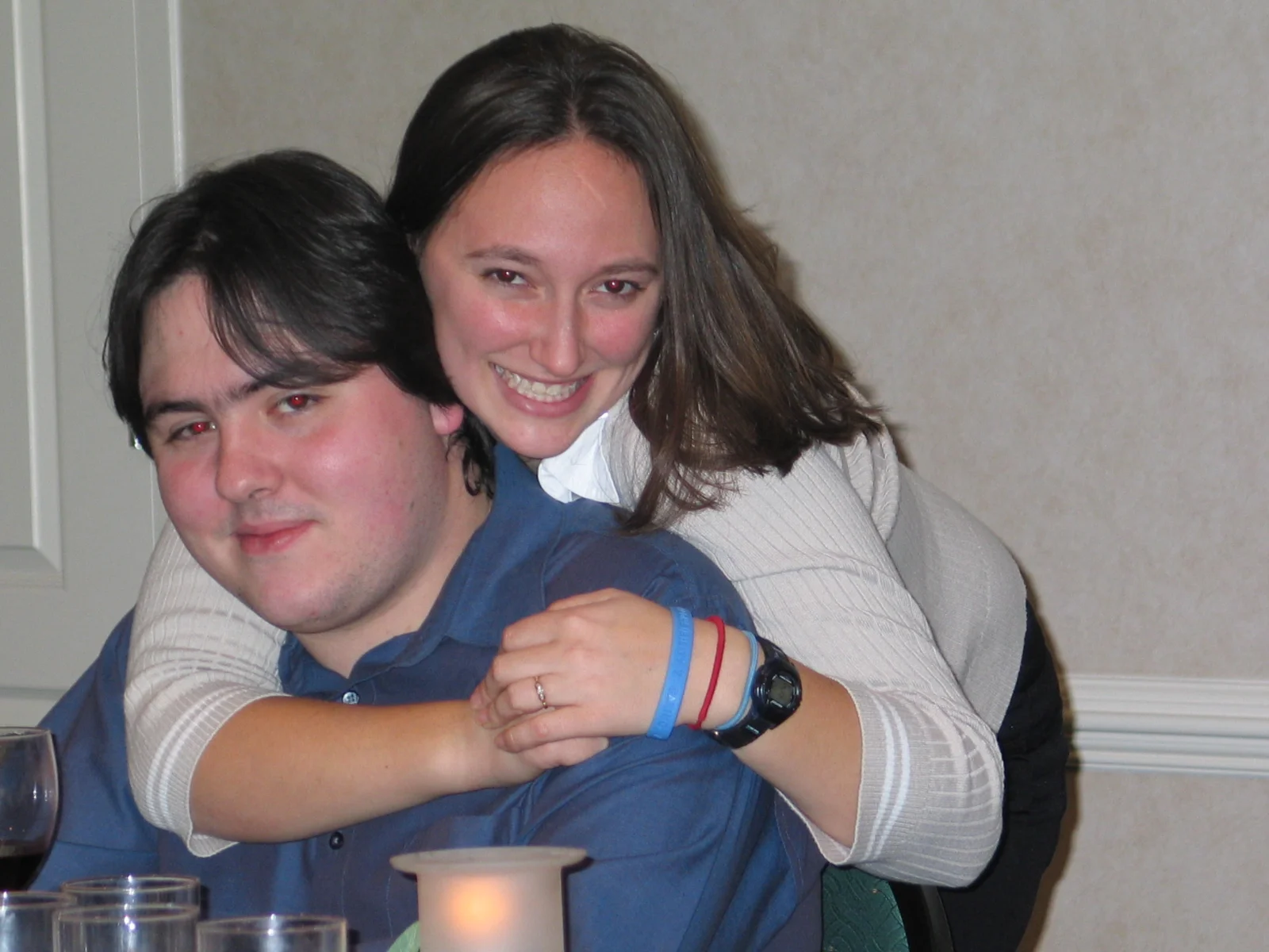 Perhaps the best picture of the entire group, Sarah flirted next with John Silvestri.