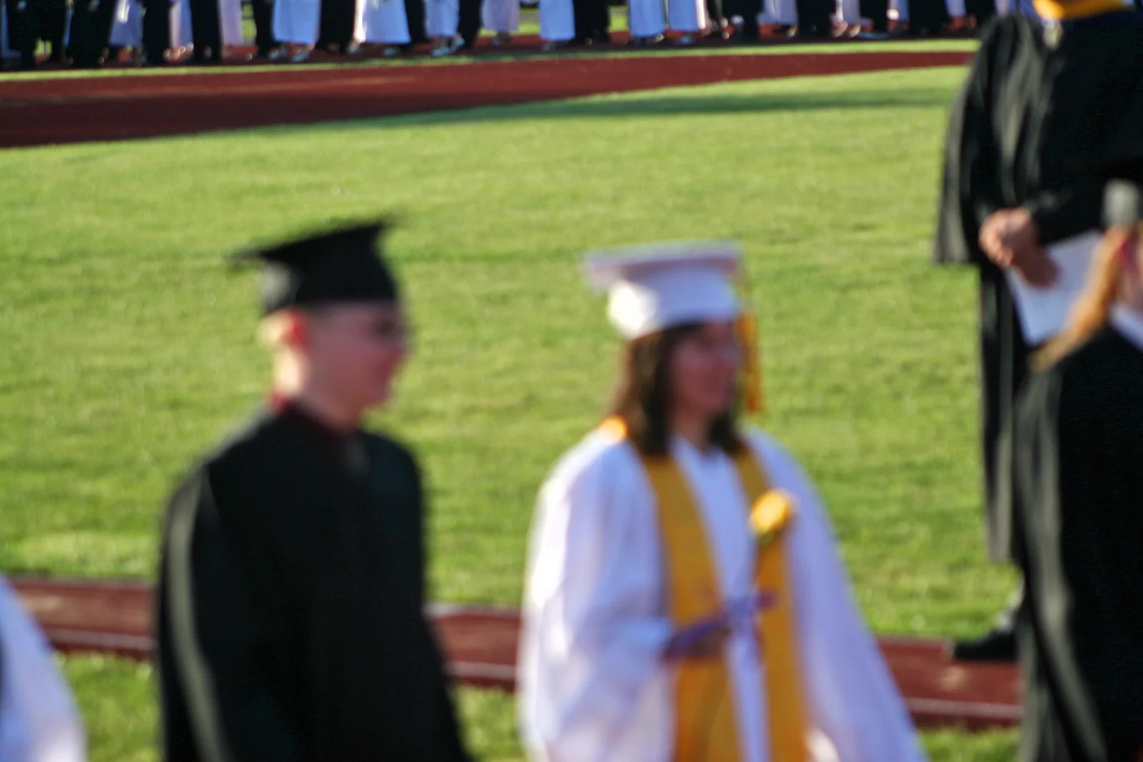 Chris did smile once, though, when some people screamed "CHRIS" from the stands. 