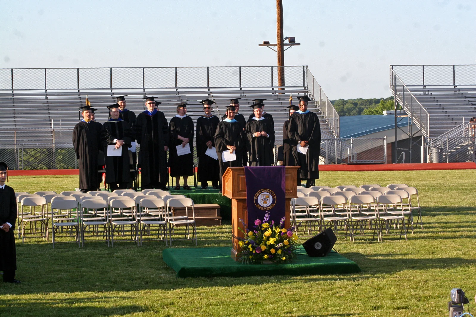 The Board of Education arrived first and presided over the ceremonies.