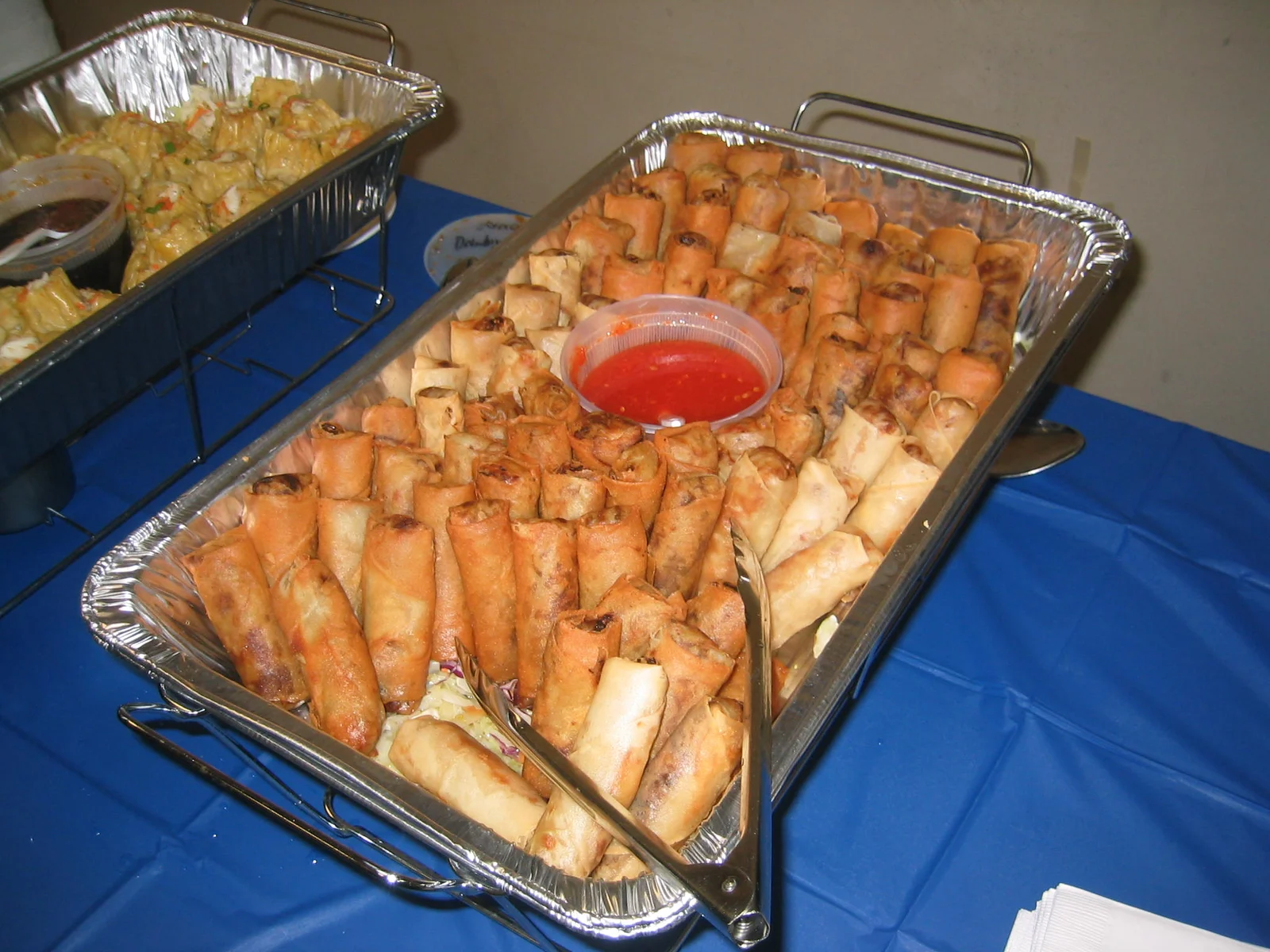 These dishes sat ready for students to devouour them once the event started.
