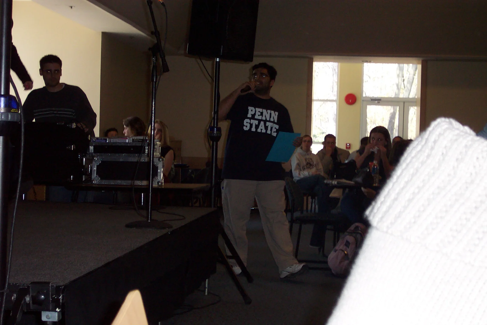 Ninad Pendharkar served as the master of ceremonies for the Campus Idol sendoff ceremony.