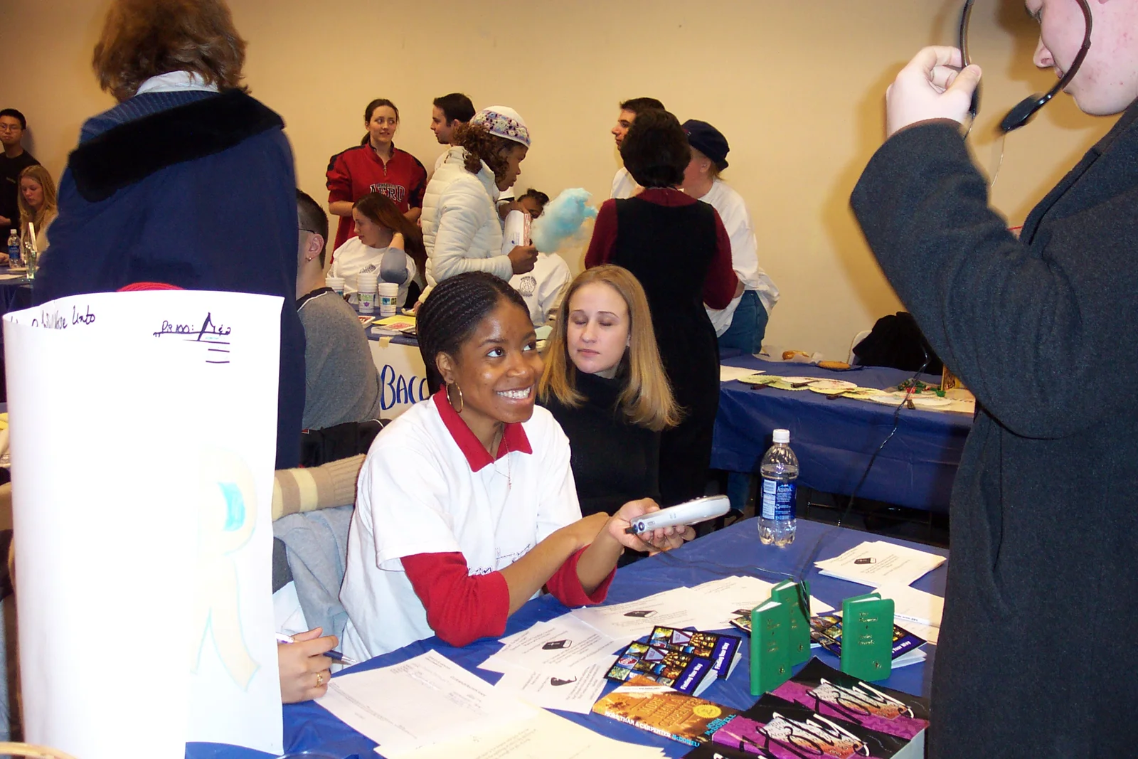 Adrianna Simon and Any Frizell staffed the Praise and Worship table.