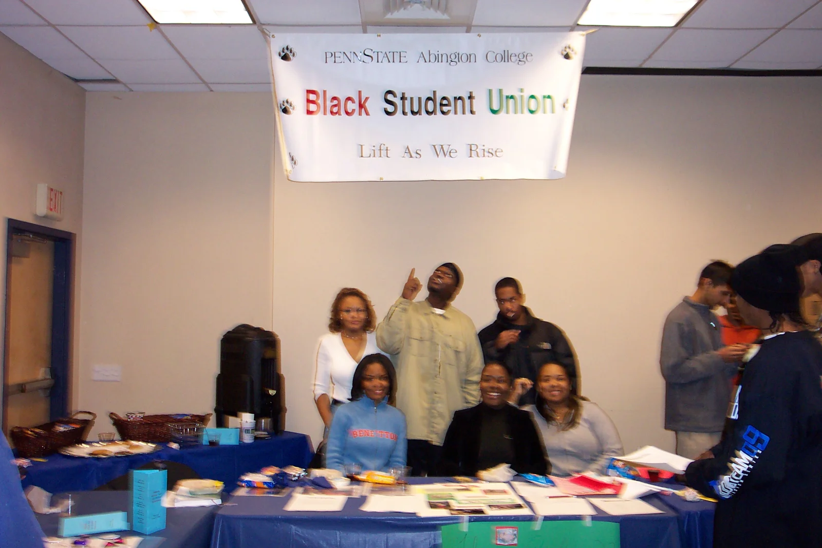 The Black Student Union also posed, although the resulting shot is a bit blurry.