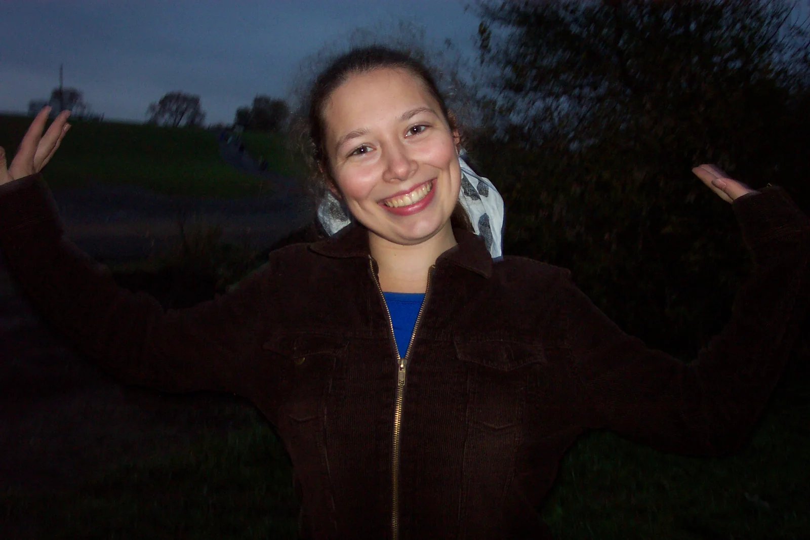 Ada, as usual, looks way TOO happy in this picture. 
