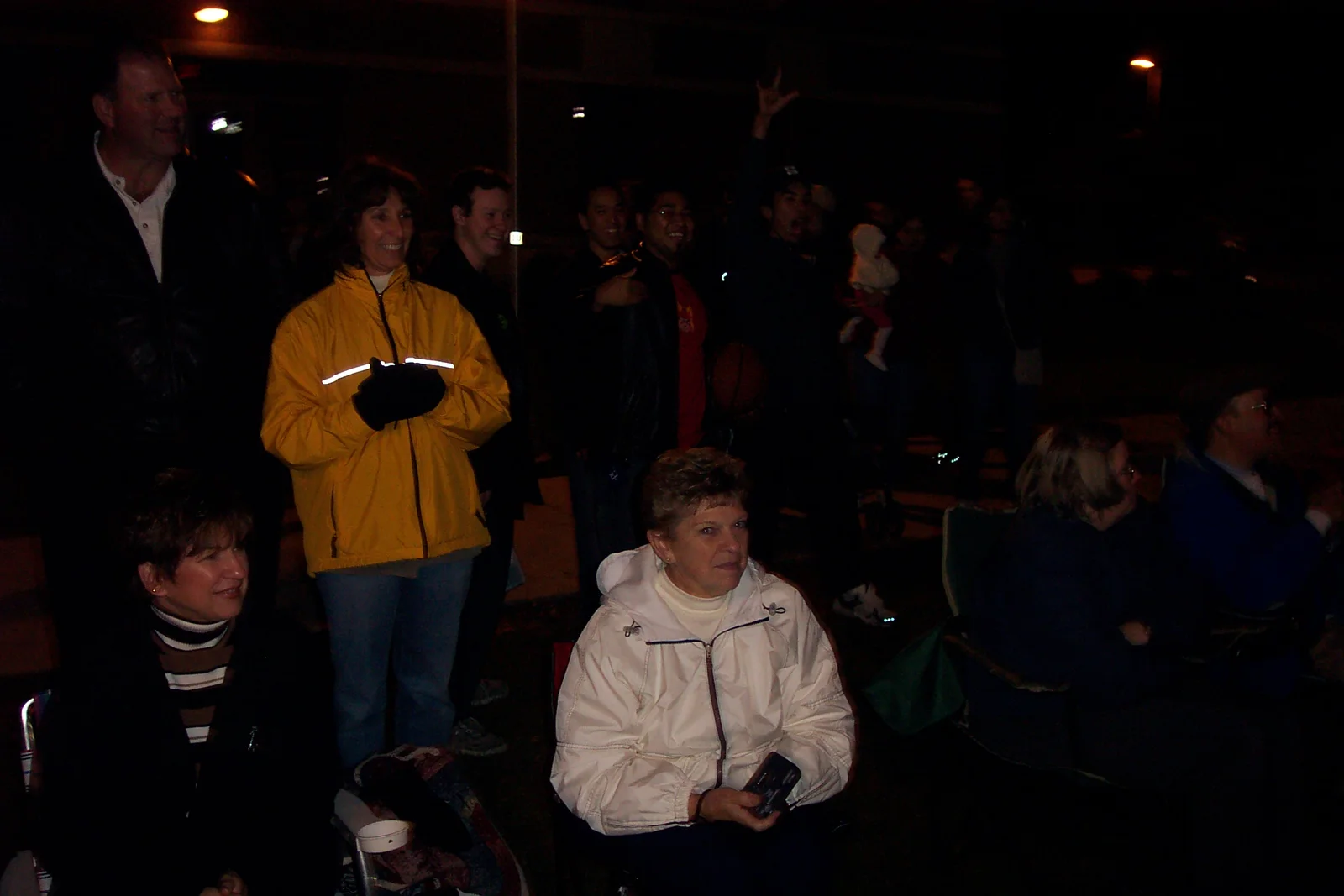 The parade drew a lot of families, especially in the less crowded areas closer to the stadium.