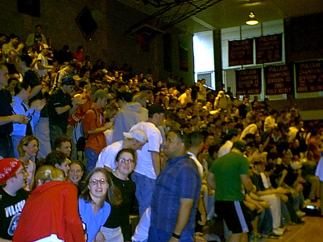 As everyone got up to leave, they looked towards the door, where the camera was located.