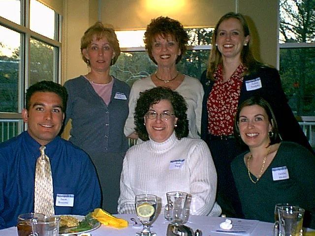 The Student Affairs staff of 106 Sutherland certainly enjoyed the evening.  From left to right:  (top) Marcia Delia, Carol Debunda, and Ashley Anthony, (bottom) Jason Bozonne, Beth Segal, and Debbie Meditz. 