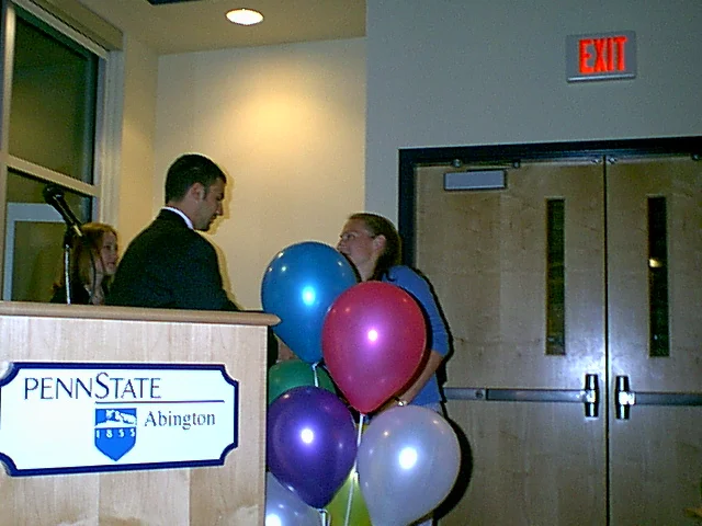 Bridget Daly received the Returning Leader award, presented by SGA President Drew Lavenberg. 