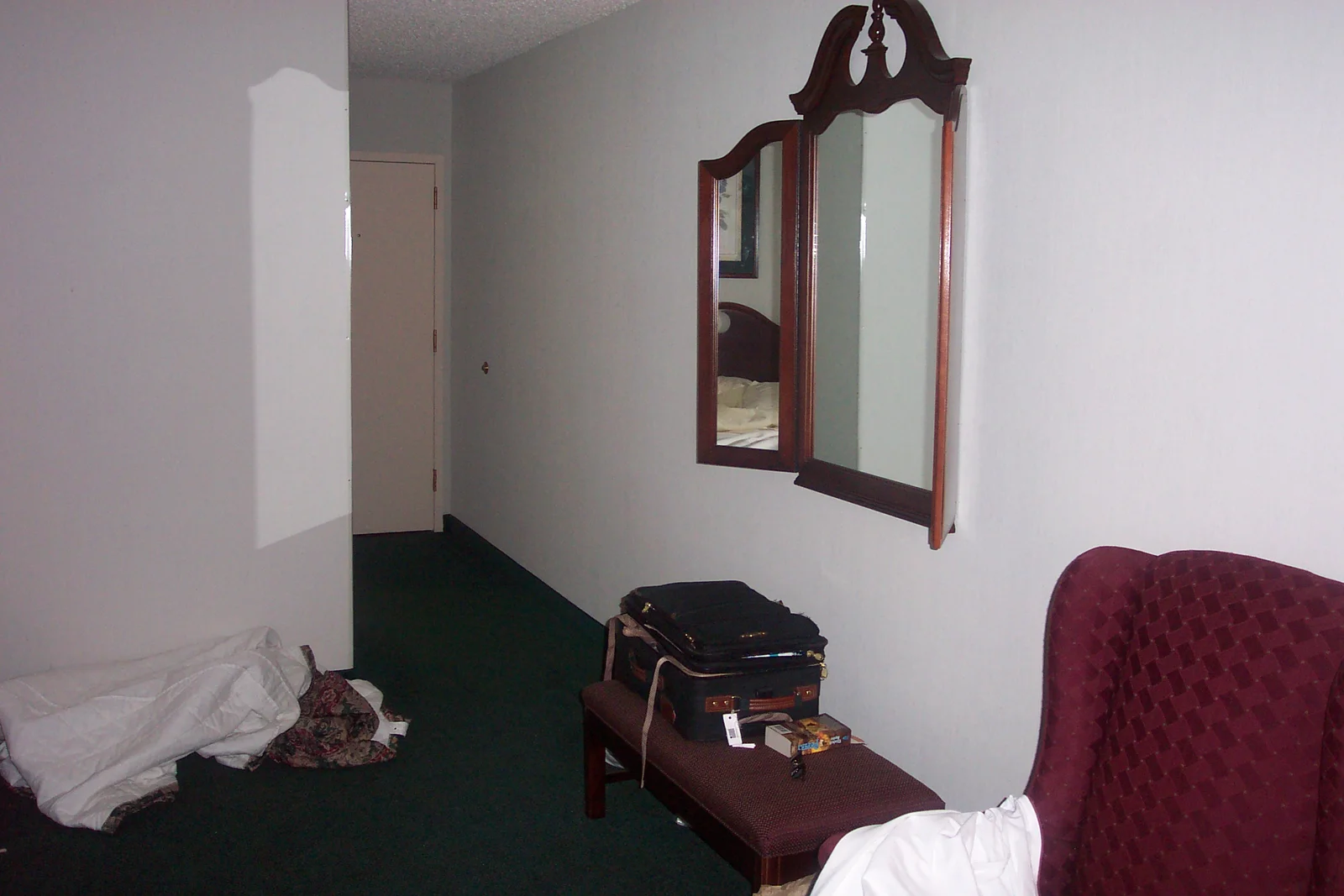 The hotel rooms were impressive in size...