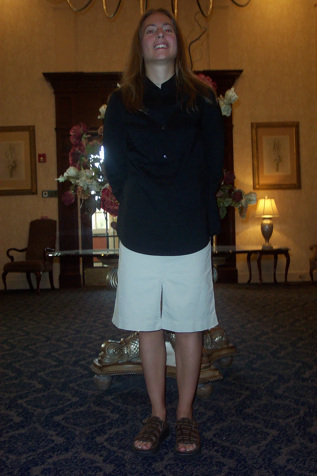 Bridget, from head to toe.