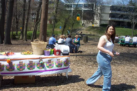 Laura Lindsey, a Junior, still attended the Luau.
