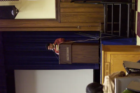 SGA President Ninad Pendharkar said a few words about the meaning of Martin Luther King, Jr.'s life.