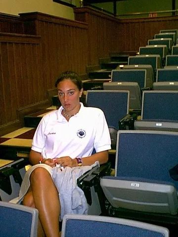 Jackie Egitto looks wide awake at 7:30am. 
