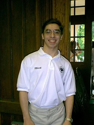 Mark Cymmerman, a five-year orientation leader, was all smiles as he began his final tenure at Penn State Abington. 