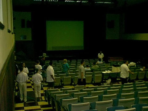 An hour and a half in the morning is dedicated to helping parents and students get settled while a multimedia slideshow plays. 