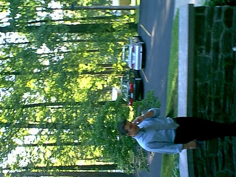 Jason Bozonne rubs his nose in frustration as he returns to the Sutherland building. 