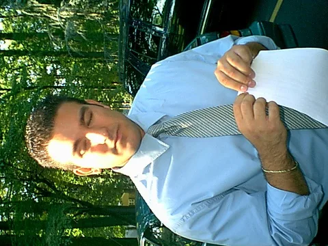 Jason Bozzone finally put that paper down! 