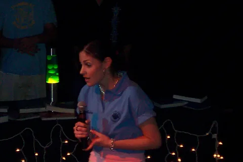 Ashley tried hard, as shown with this facial expression, to make her point.