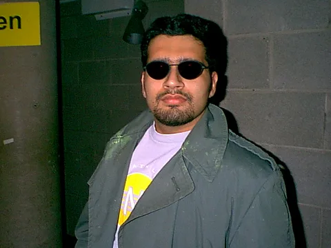 "The Rock" Ninad Pendharkar looks intimidating dressed up for his match.