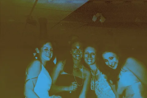 Ashley Martin, Tina Zarroli, Doris Golebiewski, and Julia Cheskis pose for a shot. 