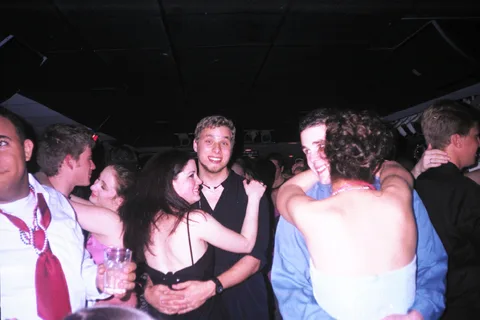 Tim Gray and Regina Fetterolf share a dance. 