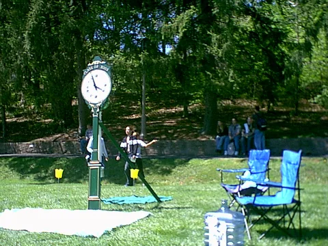The Class of 2002 fundraised to procure enough money for this clock, which would be displayed in the middle of the campus.