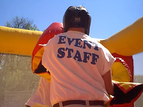The event staff members were allowed free reign of the events as the day drew to a close.