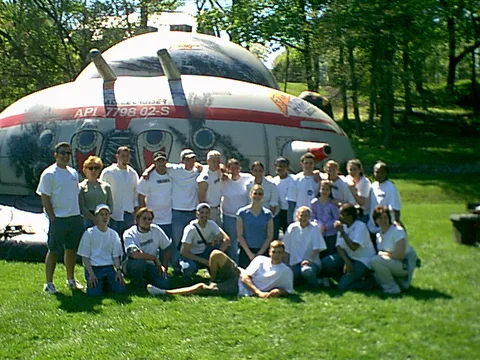 All of the staff members converged for a group photo once Spring Fling was over.