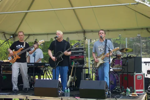 Speed, the day's band, embarassed Bridget Daly during its intro.