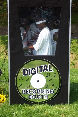 This booth allowed students to receive CD's of their talent.