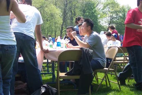 This guy's had a little too much to eat.