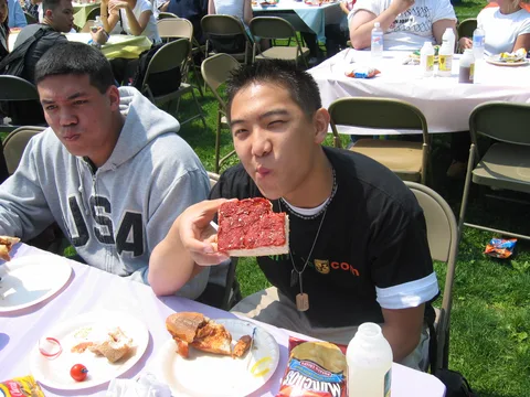 Again, this guy's had too much to eat.